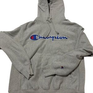 Champion Heather Gray Pullover Hoodie